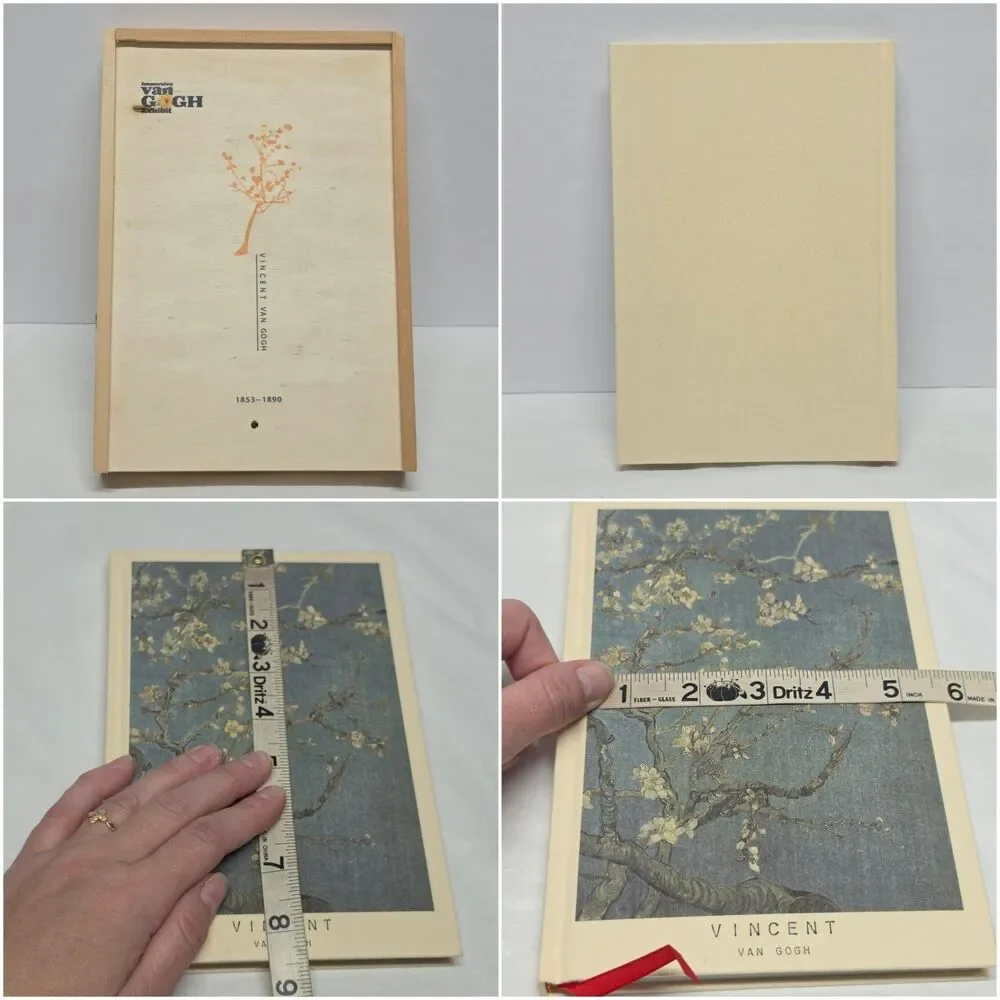 Immersive Van Gogh Museum Exhibit Notebook Journal In Wooden Box Almond Blossom